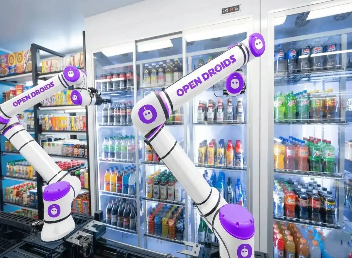 Retail robots performing automated cleaning and maintenance in store environment