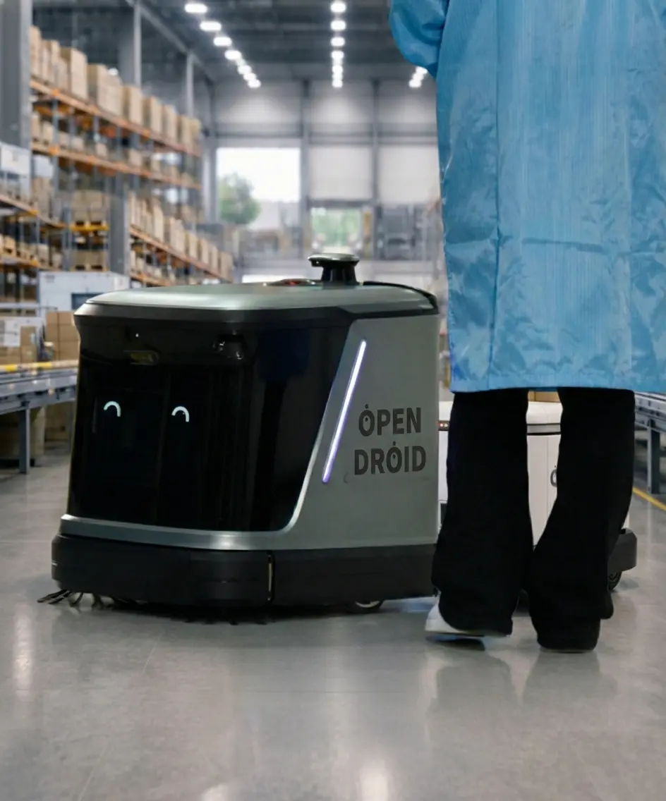 Modern warehouse with automation