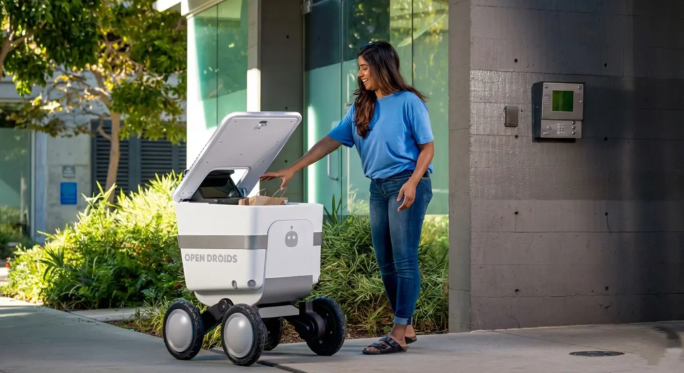 Modern warehouse with automation