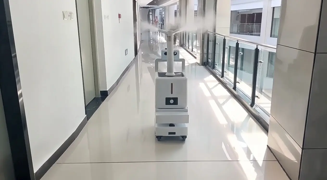 Modern warehouse with automation