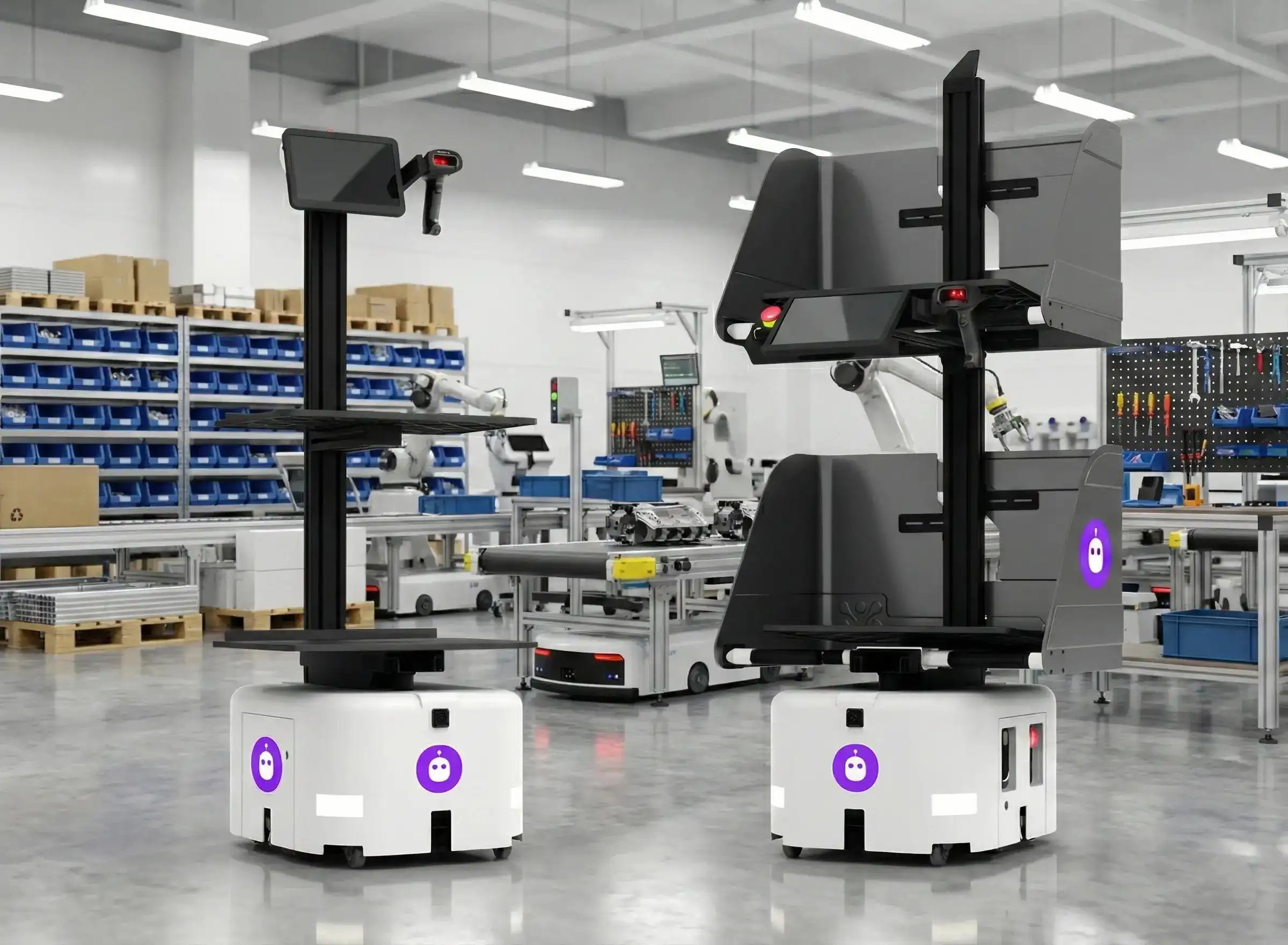 Modern warehouse with automation