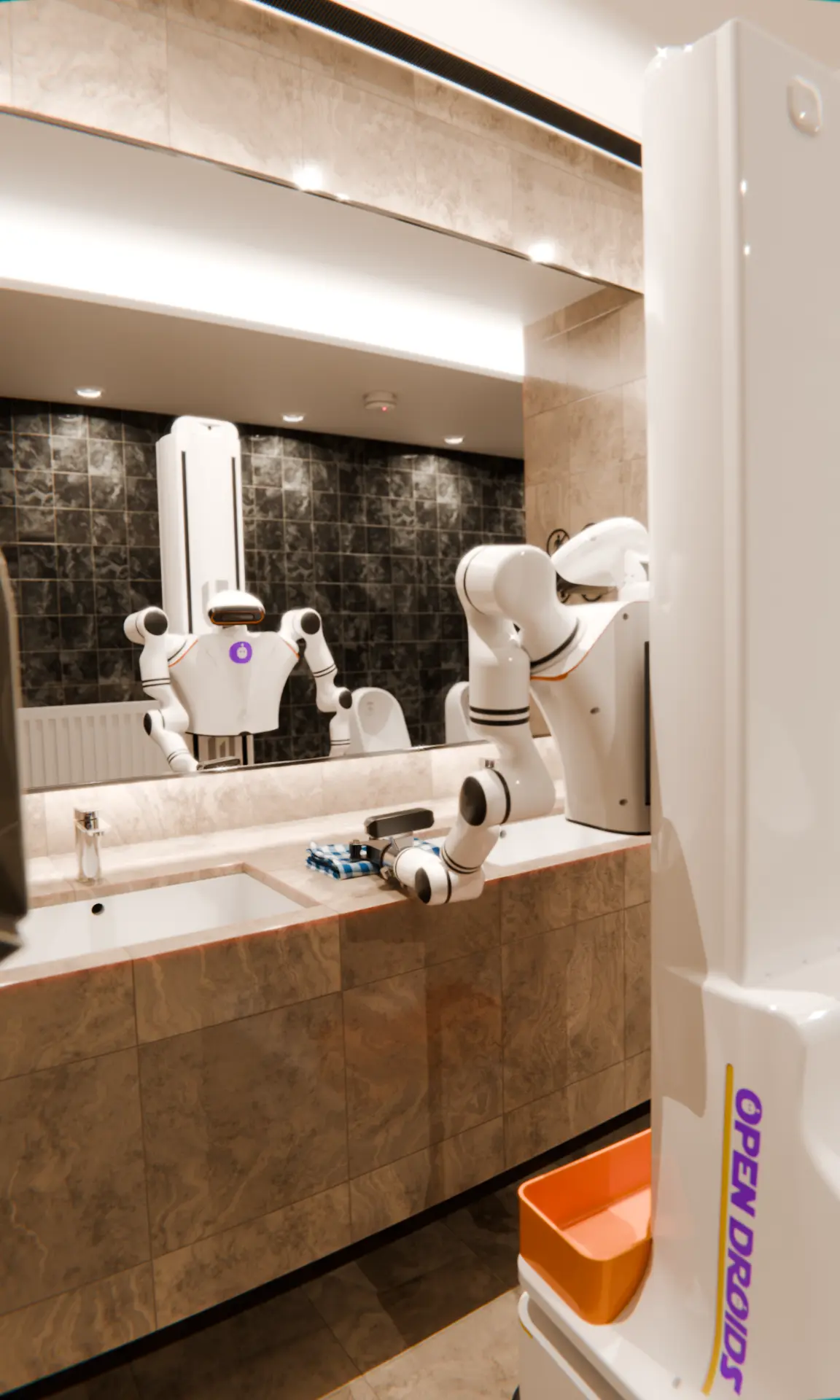 Autonomous solar cleaning robot on panels